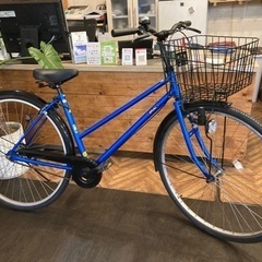 【前後タイヤ・チューブ新品！】27インチ自転車　ブルー