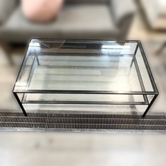 ガラステーブル ローテーブル センターテーブル 机 シンプル 1...