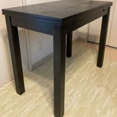 ★値下★【引取限定】IKEA ダイニングセット 伸長式 4名がけ 黒 BJURSTA STEFAN ☆値下☆【引取限定】IKEA ダイニングセット 伸長式 4名がけ 黒 BJURSTA