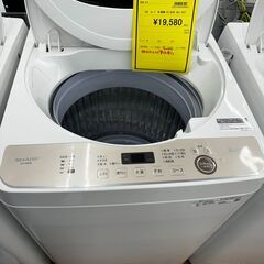 S仕　シャープ　洗濯機　ES-GE6E　6kg　2021