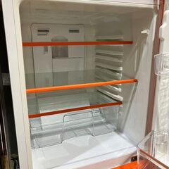 11/18値下げいたしました！U-ing ユーイング 110L冷蔵庫 オレンジ 単身 