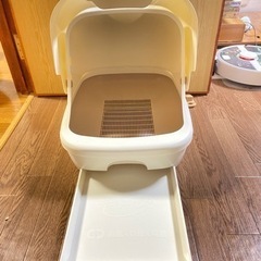猫のシステムトイレ/デオトイレ/アイボリー