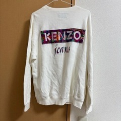 Kenzo jeans メンズ バックロゴ トレーナー 北斎タグ