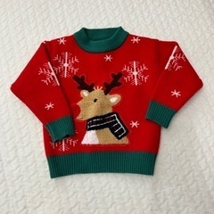 クリスマス　セーター　美品　90サイズ　1.2歳