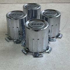 d1117503-3 jeep ジープ 純正 ホイール センター キャップ 4個セット グランドワゴニア シルバー 車 カー用品 現状品 中古品