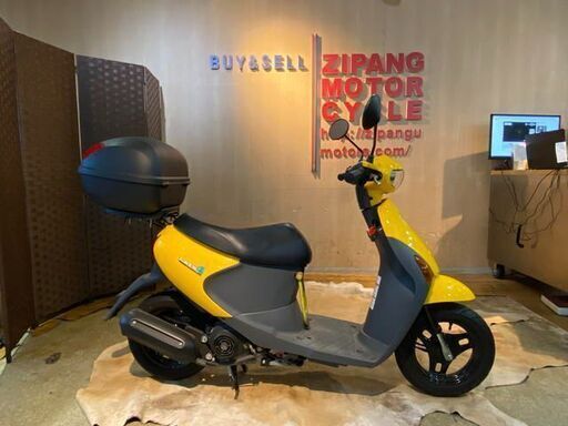 □SUZUKI LET'S 4 CA45A スズキ レッツ4 213km イエロー 50cc 実動 美品 自賠R9.7 原付 原チャリ スクーター バイク 札幌発★