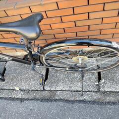 (chariyoshy出品)27インチ自転車、オートライト付き、ギア付き