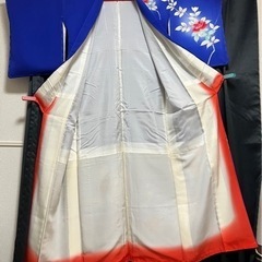 手描き染め　印象的に照らす薔薇の花　訪問着(正絹) 未使用