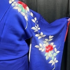 手描き染め　印象的に照らす薔薇の花　訪問着(正絹) 未使用