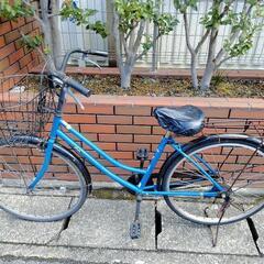 値下げ(chariyoshy出品)26インチ自転車、ブルー