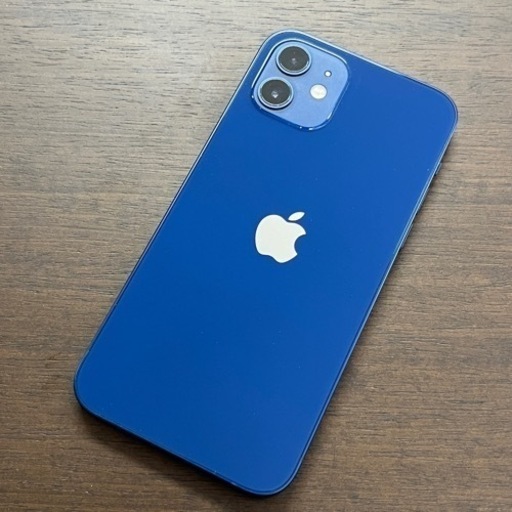 【年内最終値下げ‼️新品同様‼️スマホケース付き♪】iPhone12 128GB SIMフリー SIMロック解除済 ブルー  動作OK 純正箱付き スマホ スマートフォン iPhone 12