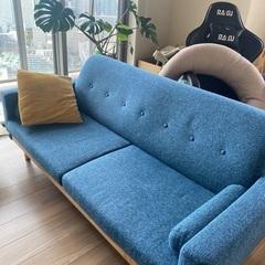 【ネット決済】ブルーのソファ