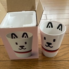 SoftBank お父さん犬　カップ、マグカップ(蓋つき)