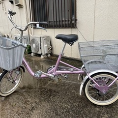 ☆ジモティ割あり☆ ブリヂストン ワゴン付き自転車 ピンク H100×D30