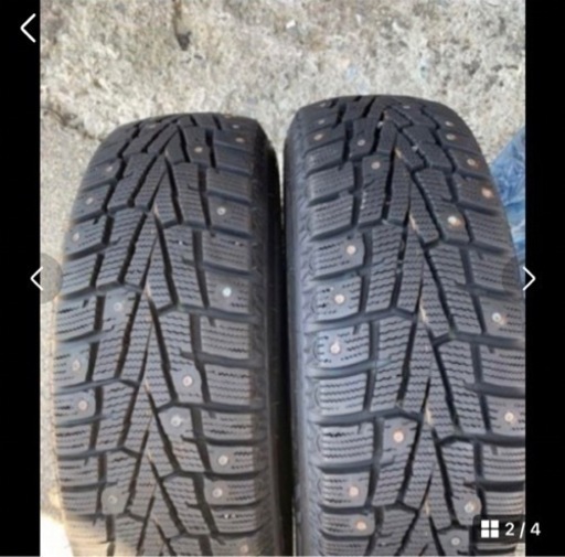 175/65r14 フルピン スパイクタイヤ 4本