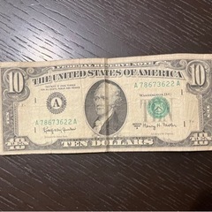 アメリカ  ドル紙幣  10ドル