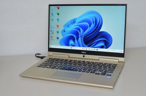 中古軽量ノートパソコン 13.3 型タッチパネル NEC PC-GN254W1AA Windows11+office core i5-7200U SSD256GB メモリ8GB 無線 webカメラ搭載