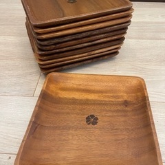 木のプレート皿　7枚セット