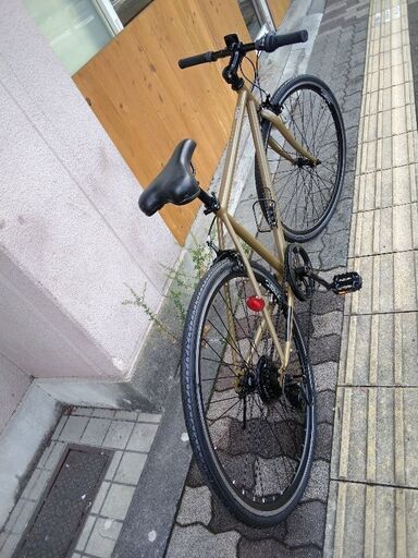 RINSIST[リンシスト] 700cシティークロスバイク 6speed/カーキ (自転車  