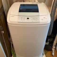【0円】洗濯機（Haier JW-K50H）