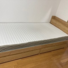 シングルサイズベッド（フレーム＋マットレス）