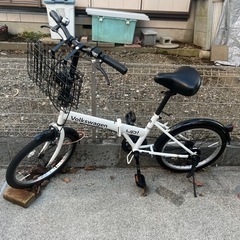 【決まりました】折りたたみ自転車カゴ付き