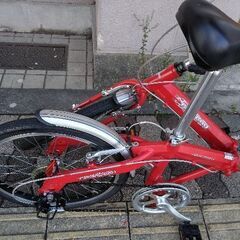 [SAKAMOTO] CARIBOU LiGHT(カリブーライト)20吋 折り畳み自転車 アルミ/外装6段/レッド