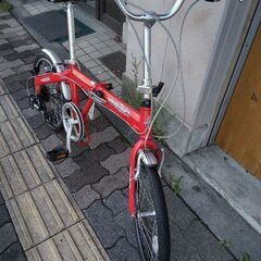 [SAKAMOTO] CARIBOU LiGHT(カリブーライト)20吋 折り畳み自転車 アルミ/外装6段/レッド