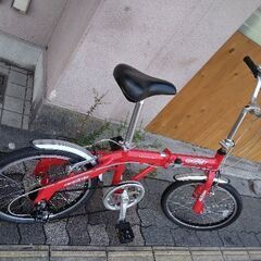 [SAKAMOTO] CARIBOU LiGHT(カリブーライト)20吋 折り畳み自転車 アルミ/外装6段/レッド