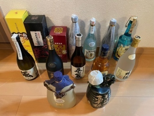 焼酎、泡盛、テキーラまとめて14本