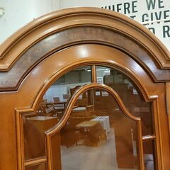 鍵2本付｜ガラス扉｜コーナーキャビネット｜飾り棚