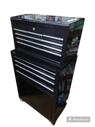 【売り切れ】工具入れ、大小セット　黒
