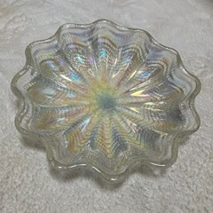 「値下げ」ガラス製　シェルパールの大皿