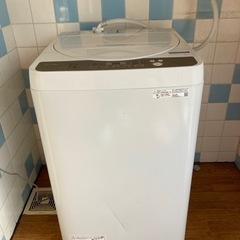 急募！SHARPシャープ21年製　洗濯機5.5kg 洗浄除菌済み