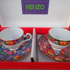 KENZO　コーヒーカップ＆ソーサ―　色違いセット　新品未使用