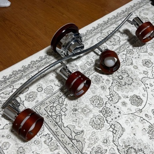 美品　シーリングライト　ブラウン