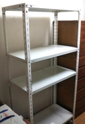 大型 スチール ラック シェルフ 白  180x88x45cm  その2