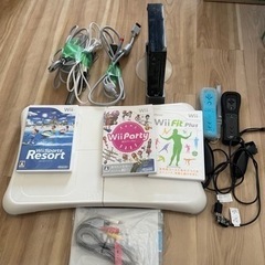 Wii、Wii fit、ソフト3本付き