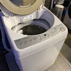 福岡市内配送無料 2019年 シャープ SHARP ES-GV9B-N [全自動洗濯機