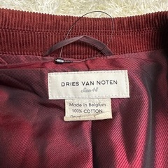 ドリスヴァンノッテン　テーラードジャケット　メンズ　