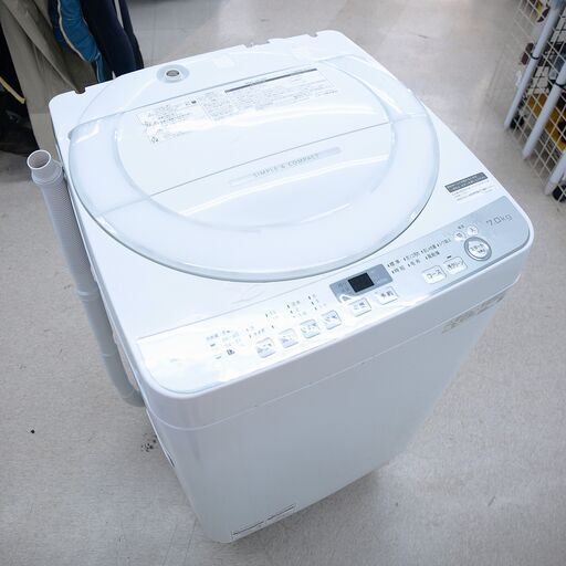 洗濯機　7kg　シャープ　ES-GE7D　リユース品