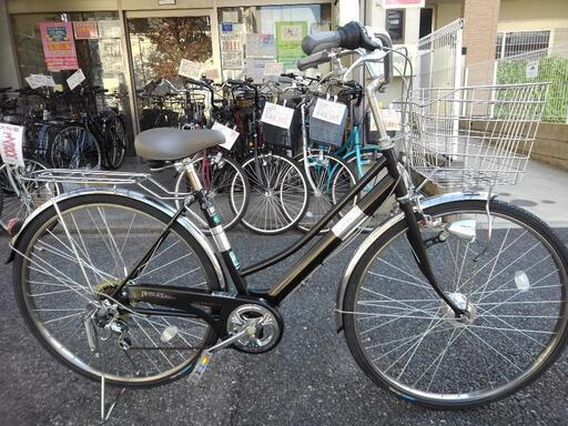 中古自転車２８１０　美品！低使用！　サカモトテクノ　２７インチ　６段ギヤ　LEDオートライト　カートリッジBB  　耐磨耗タイヤ　キッキーと音がならない後輪ローラーブレーキ　大きめステンレス前かご\n錆びにくい部品：ハンドル・リム・ドロヨケ・前かご