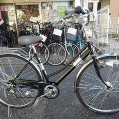 中古自転車２８１０　美品！低使用！　サカモトテクノ　２７インチ　６段ギヤ　LEDオートライト　カートリッジBB  　耐磨耗タイヤ　キッキーと音がならない後輪ローラーブレーキ　大きめステンレス前かご
錆びにくい部品：ハンドル・リム・ドロヨケ・前かご