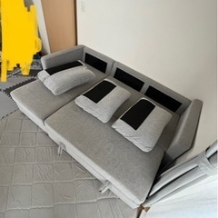 布張りカウチソファベット