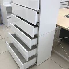 ☆ジモティ割あり☆ NITORI チェスト ホワイト H130.6×D41.5×W79.9