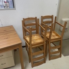 IKEAダイニングテーブルセット4椅子