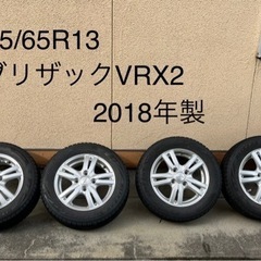 155/65R13 ブリヂストンVRX2 アルミホイールセット　格安