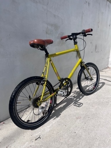【程度良】BRUNO ブルーノ ミニベロ 20インチ 小径自転車 8段変速ギア付 450mm マスタード 程度良】BRUNO ブルーノ ミニベロ 20インチ 小径自転車 8段変速ギア付