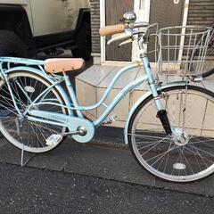 東京都　女の子用　自転車　24インチ　水色系　アサヒサイクル　か...