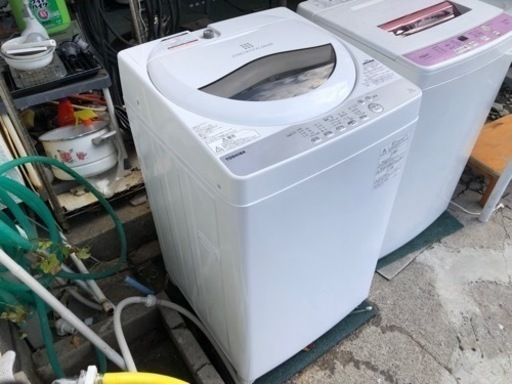 【リサイクルサービス八光】2018年製　東芝　AW-5G6(W) [全自動洗濯機 5kg 風乾燥機能付(1.3kg) グランホワイト]
